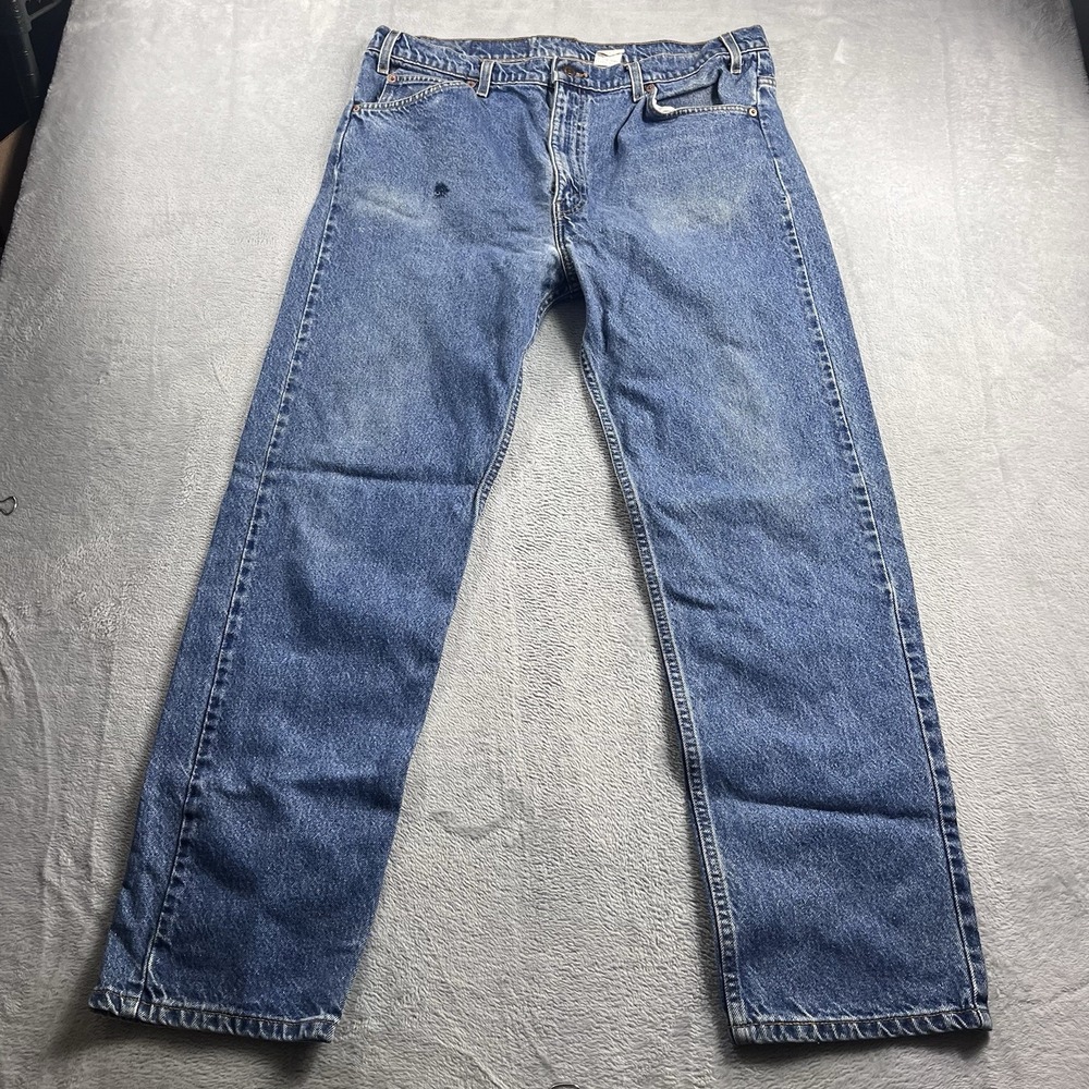 Vintage Levi's 505 Orange Tab Jeans Mens 36x30* Regular Straight Blue Denim 1994
